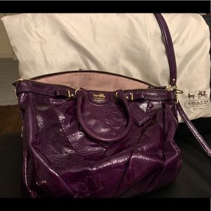 Coach Madison diagonal pattern Patent Leather Bag